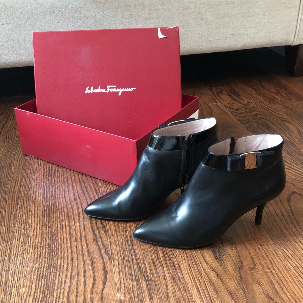 Authentic Salvatore Ferragamo High Heeled Booties